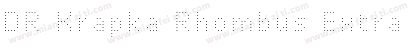DR Krapka Rhombus Extra Light字体转换